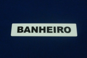 Placa Banheiro 20x5cm